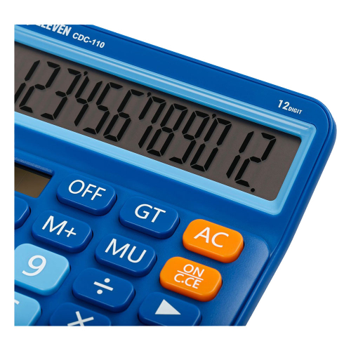 Calculator Eleven CDC110BL 12digi Blue, 1000000000048520 04  — OK Office Calculator Eleven CDC110BL 12digi Blue, 1000000000048520 04