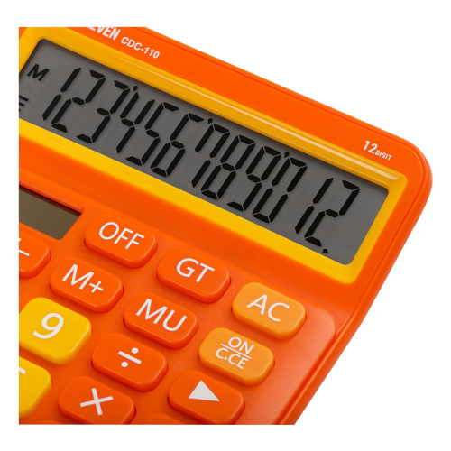 Calculator Eleven CDC110OR 12digi Orange, 1000000000048519 04  — OK Office Calculator Eleven CDC110OR 12digi Orange, 1000000000048519 04