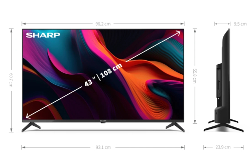 Смарт телевизор Sharp 43GL4260E, 43' LED UHD, 2005905683270151 07  — OK Office Смарт телевизор Sharp 43GL4260E, 43' LED UHD, 2005905683270151 07