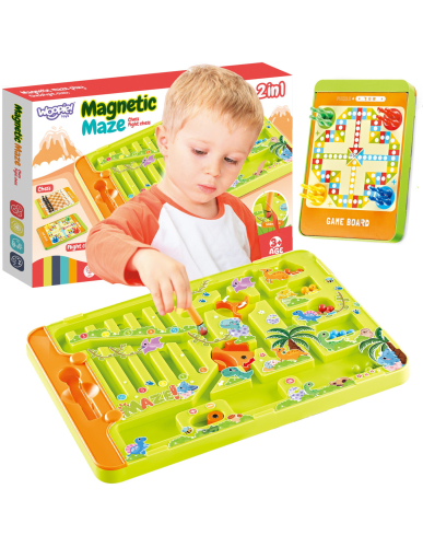 Магнитен лабиринт Woopie Динозаври 2 в 1 3+ години, 2005906280653361 06 