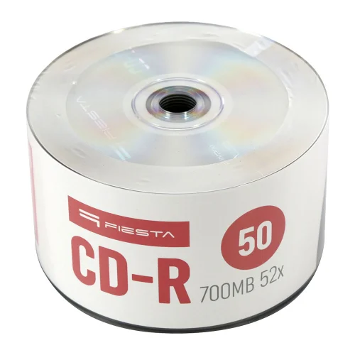 CD-R Fiesta 700MB 52X pack of 50 pieces, 1000000000045141