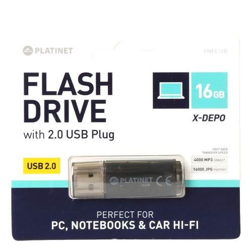 Памет USB flash 16GB Platinet X чрн 2.0, 1000000000032666 02 