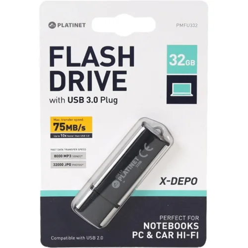Memory USB flash 32GB Platinet X USB 3.0, 1000000000037502 02 