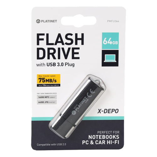 Memory USB flash 64GB Platinet X USB 3.0, 1000000000037503 02 