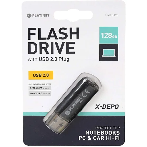 Памет USB flash 128GB Platinet X USB 2.0, 1000000000037500 02 