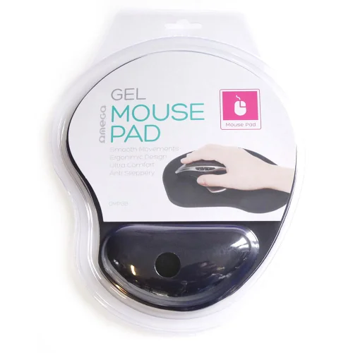 Omega gel mouse pad + wrist black, 1000000000037508 02 