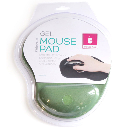 Omega gel mouse pad + green wrist, 1000000000037510 02  — OK Office Omega gel mouse pad + green wrist, 1000000000037510 02