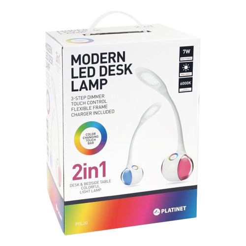 Platinet Table lamp PDL20 LED white, 1000000000038691 04 