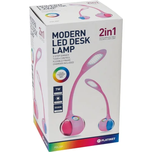 Platinet Table lamp PDL20 LED pink, 1000000000038693 03 