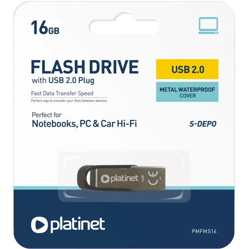 USB flash drive 16GB Platinet S USB 2.0, 1000000000040792 02 