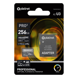 Micro SD card 256GB Platinet + adapter