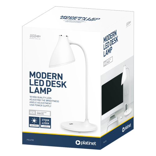 Table lamp Platinet PDL6730 battery whit, 1000000000043464 02 