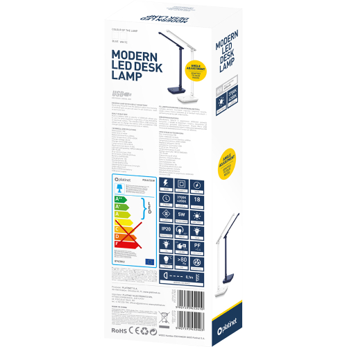 Table lamp Platinet PDL6731 battery blue, 1000000000043460 03  — OK Office Table lamp Platinet PDL6731 battery blue, 1000000000043460 03