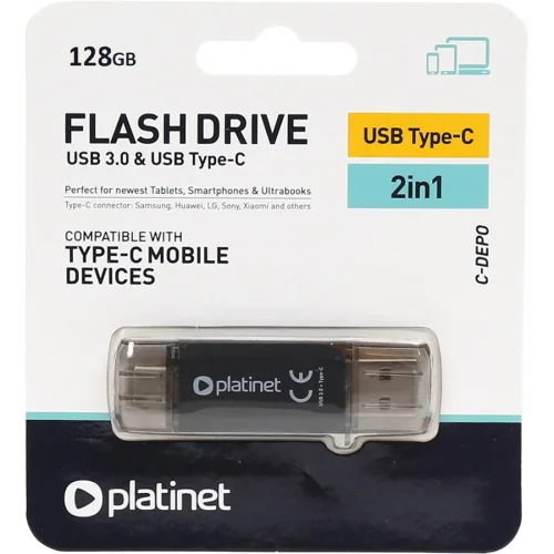 OTG Flash drive 128GB Platinet USB/USB-C, 1000000000040300 03 