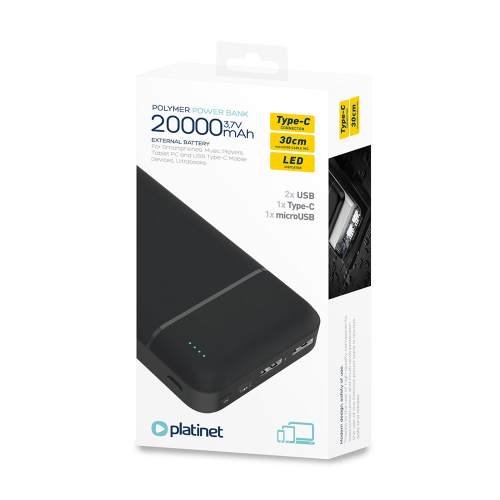 Platinet Power Bank706B 20000mAh Polymer, 1000000000041651 05  — OK Office Platinet Power Bank706B 20000mAh Polymer, 1000000000041651 05