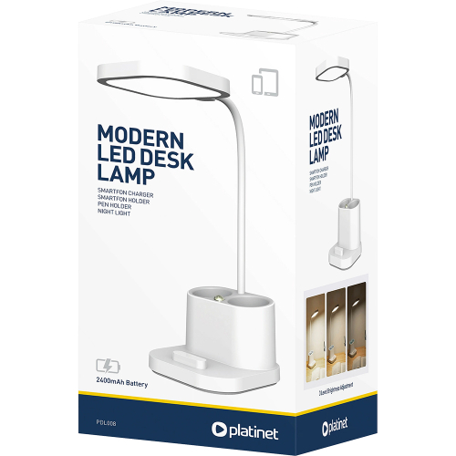 Platinet PDL008 table lamp + holder, 1000000000043465 02  — OK Office Platinet PDL008 table lamp + holder, 1000000000043465 02