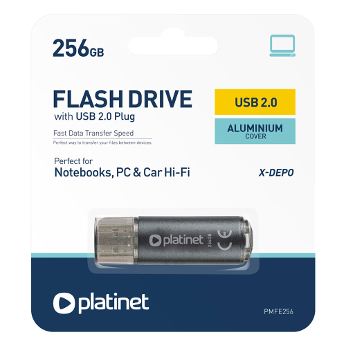Памет USB 256GB Platinet X черен, 1000000000049137 02 