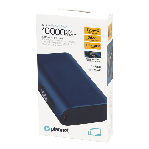 Platinet Power Bank 742BL 10000mAh, 1000000000045146 04 