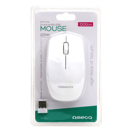 Безжична мишка Omega OM229, бял, 1000000000047495 05 