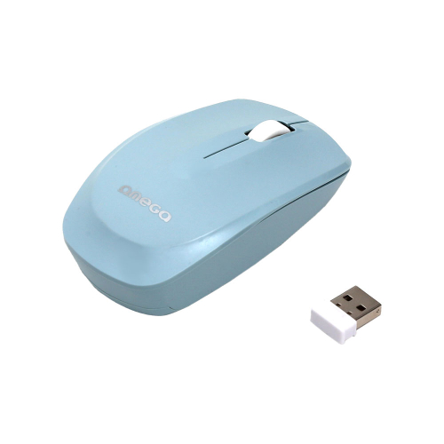 Omega OM229 Wireless Mouse, Blue, 1000000000047496 04  — OK Office Omega OM229 Wireless Mouse, Blue, 1000000000047496 04