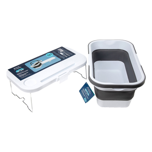 Кошница за пикник + маса 2в1 бял, 1000000000049132 02 