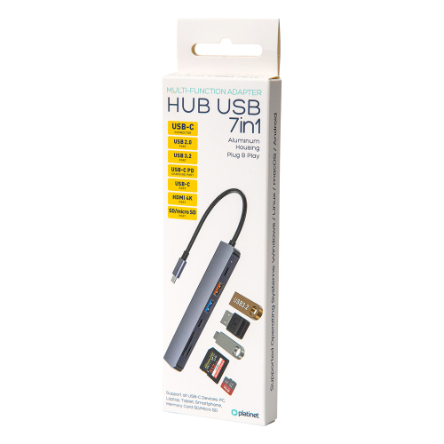 Docking Platinet 7In1 USB C, 1000000000050377 03 