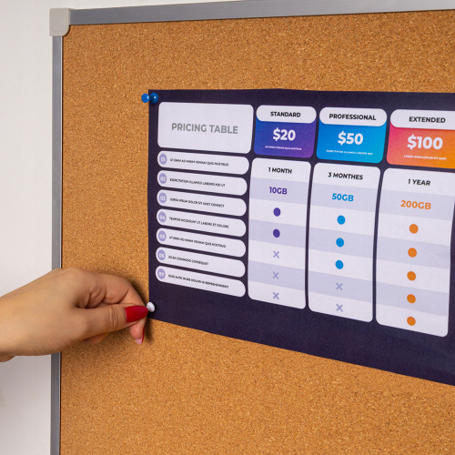 Коркова дъска 2x3 с алум.рамка 45/60см, 1000000000046473 03 