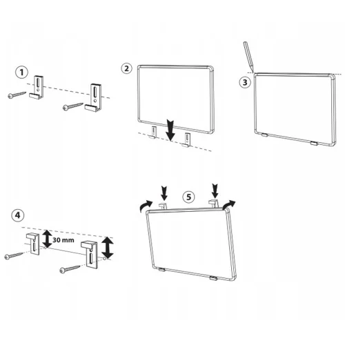 Cork board 2x3 aluminum frame 45/60 cm, 1000000000046473 06 