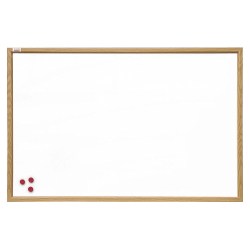 Magn. whiteboard 2x3 wood frame 60/90 cm