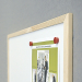 Magn. whiteboard 2x3 wood frame 40/60 cm, 1000000000044016 05 