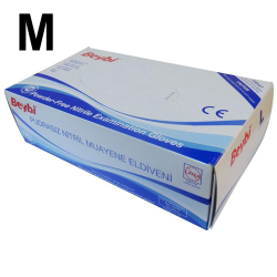 Ръкавици нитрилни сини размер M оп100