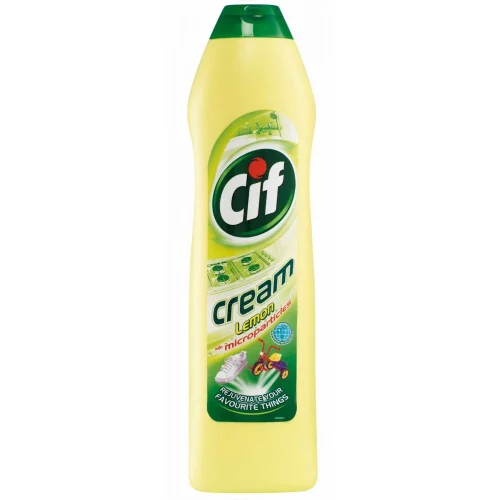 Почистващ крем Cif Cream лимон 500мл, 1000000000003961