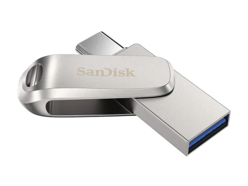 Памет USB 3.1 Gen 1/Type-C 128GB SanDisk Ultra Dual Drive Luxe сребрист, 2000619659179069