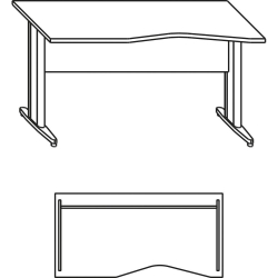 Бюро ОК извито Gl 138/68/74 орех