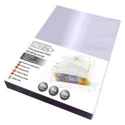 Binding cover front A4 200m clear 100pcs