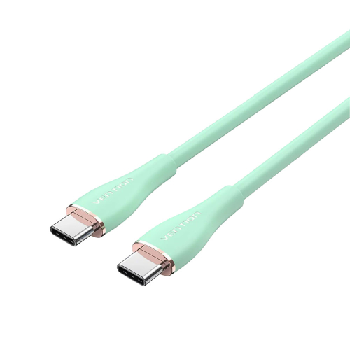 Cable Vention USB C-C 100W 1m, Green, 1000000000048259 02  — OK Office Cable Vention USB C-C 100W 1m, Green, 1000000000048259 02