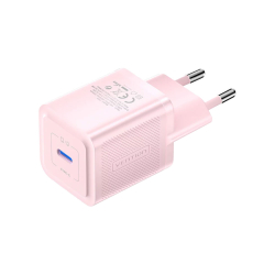 Зарядно Vention 220V USB-C 20W 3A, розов
