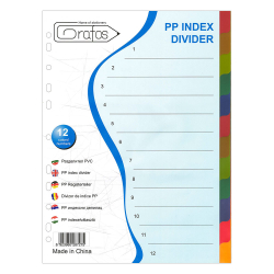 Grafos PVC divider A4 12 colors