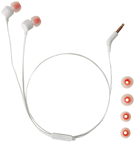 Headphones JBL T110, In Ear, White, 2006925281918933