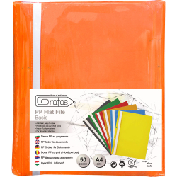 PVC папка с перф. Grafos Basic орж 50бр