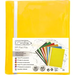 PVC folder perf. Grafos Basic yell 50pcs