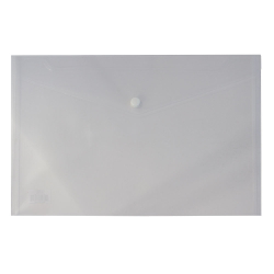 Folder pocket button Grafos A4 clear