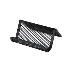 Поставка за визитки метална черна