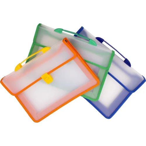 Чанта за документи PVC оранжев кант, 1000000000022153 03 