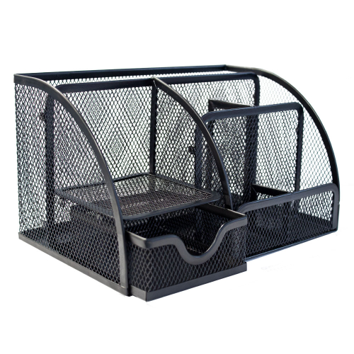 Органайзер за бюро 7 отд. метален черен, 1000000000043505 03 