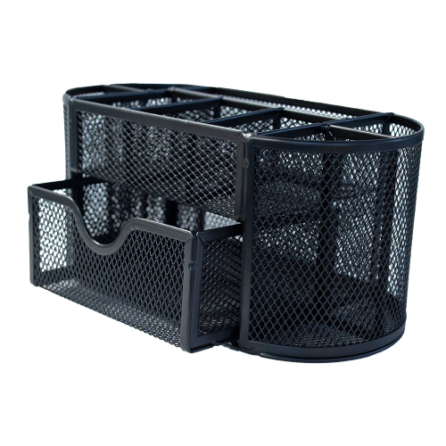 Органайзер за бюро 9 отд. метален черен, 1000000000043506 02 