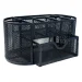 Desk organizer 9 comp. metallic black, 1000000000043506 05 