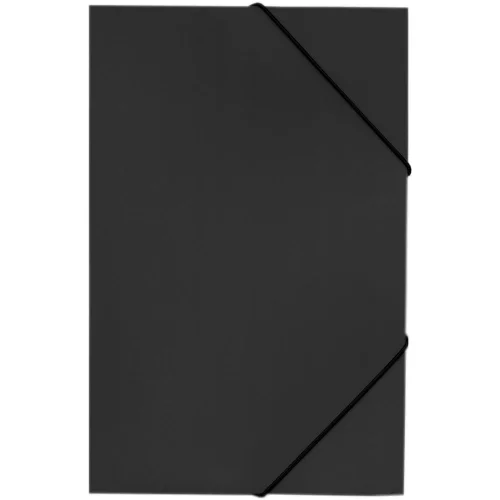 PVC folder with elastic band A4 A4 black, 1000000000001173
