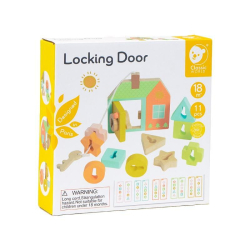 Classic World Montessori game House with locks, 18+ months