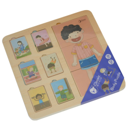 Classic World Wooden Montessori puzzle The Human Body, 1+ years